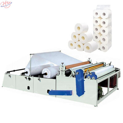 印刷を用いる機械を作る自動打ち抜くRewinderの機械によって浮彫りにされるトイレ ットペーパー ペーパー ロール