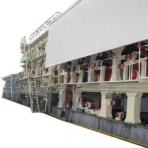 2200mmクラフト紙の処理は350m/Minボール紙の製紙工場の植物を機械で造る